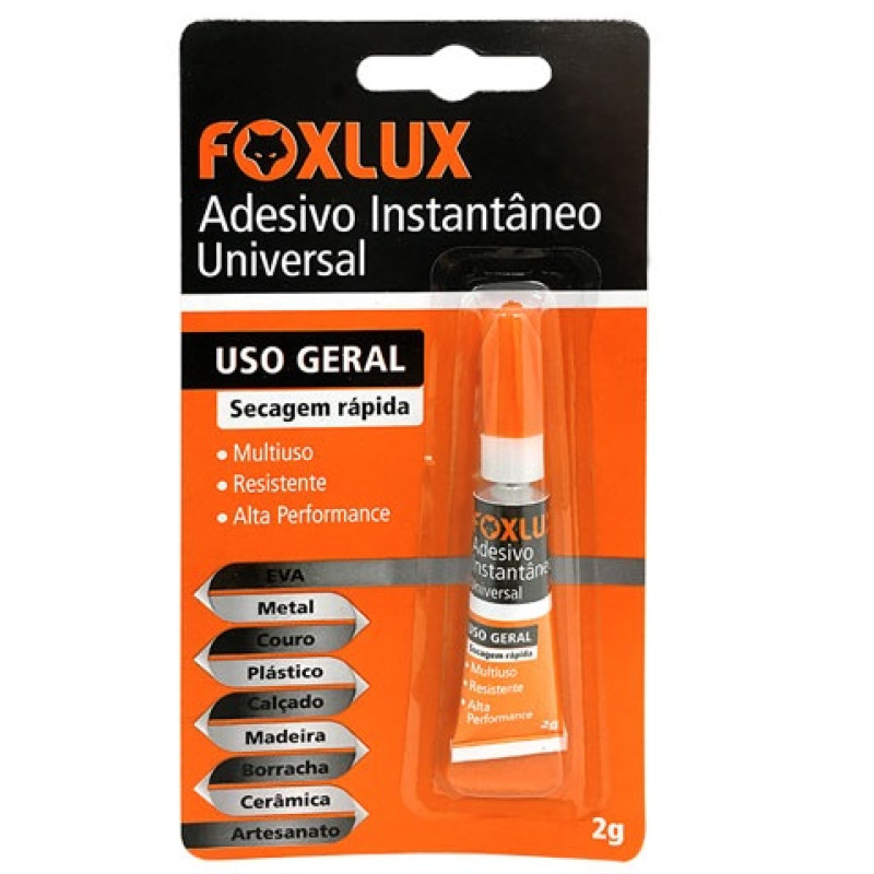 FOXLUX ADESIVO INSTANTANEO UNIVERSAL 2G - 96.01