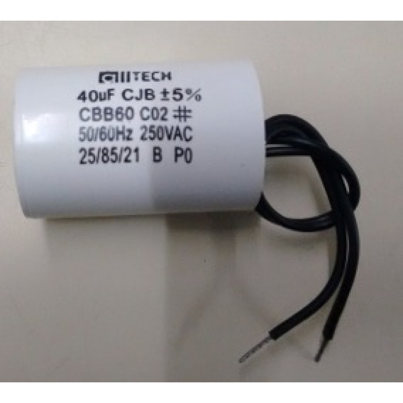 CAPACITOR TAC 40 UF 250V -B32314 EPCOS/TRIO 2 FIOS