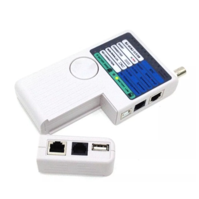 TESTADOR DE CABOS RJ11/RJ45/USB/BNC ROHDINA