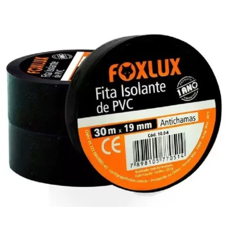 FOXLUX FITA ISOLANTE 30MT PT 10.04