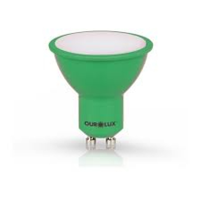 LAMPADA DICROICA GU 10 OUROLUX 4W SUPERLED VERDE