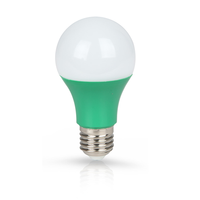 LAMPADA LED OUROLUX E-27 SUPERLED 7W VERDE 220V