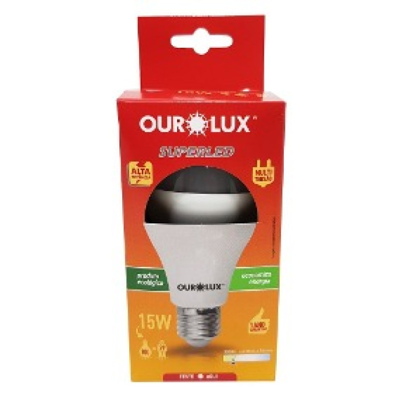 LAMPADA LED OUROLUX E-27 SUPERLED 15W AM-20395