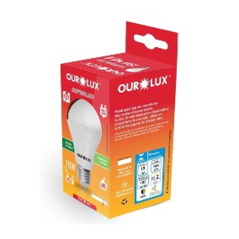 LAMPADA LED OUROLUX E-27 SUPERLED 15W BR 6500K