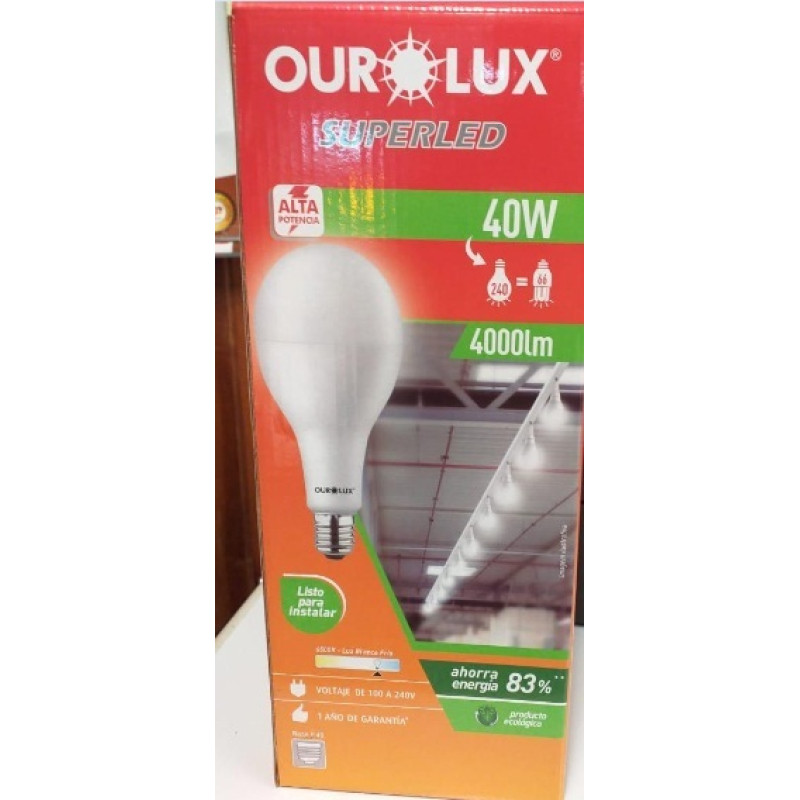 LAMPADA LED OUROLUX E-40 SUPERLED 40W BR -20443