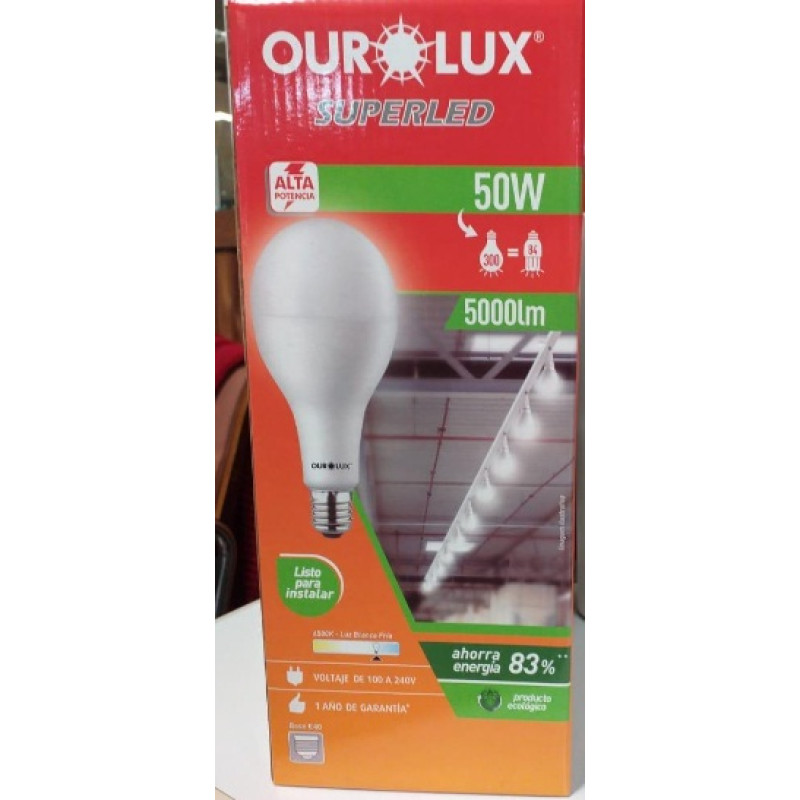 LAMPADA LED OUROLUX E-40 SUPERLED 50W BR BIV 20449