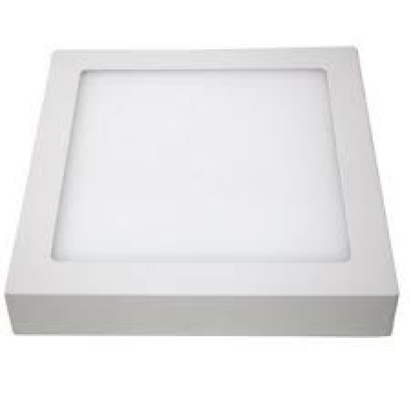 PAINEL LED 12W QUADRADO SOBREPOR BRANCO OUROLUX