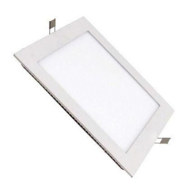 PAINEL LED 18W QUADRADO EMBUTIR AMARELO OUROLUX