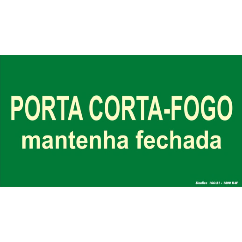 ETIQUETA ADESIVA PORTA CORTA - FOGO - 315AN