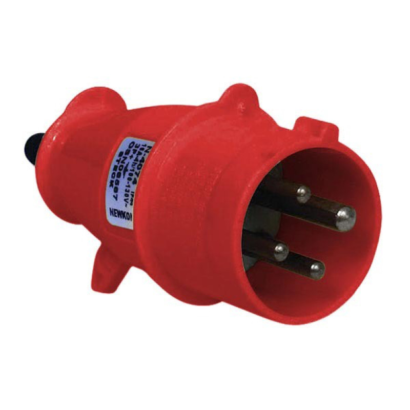 STECK PLUGUE INDUSTRIAL 4P 16A VERMELHO REF. N-4076