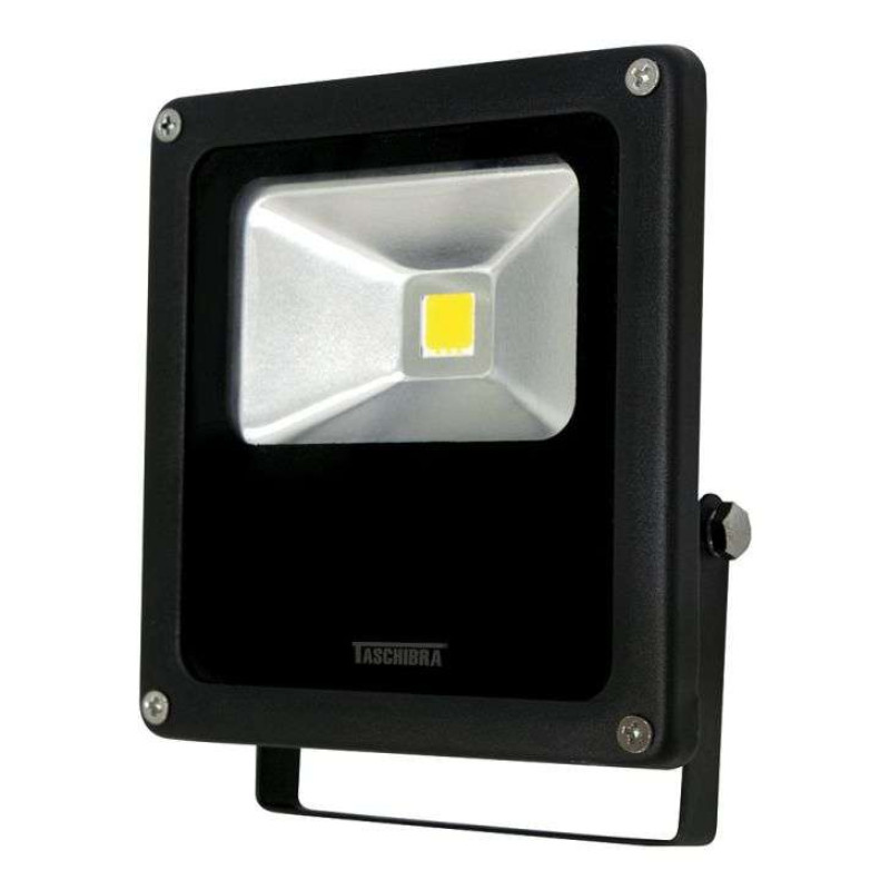 REFLETOR LED 20W 3000K-CORPO PT TASCHIBRA