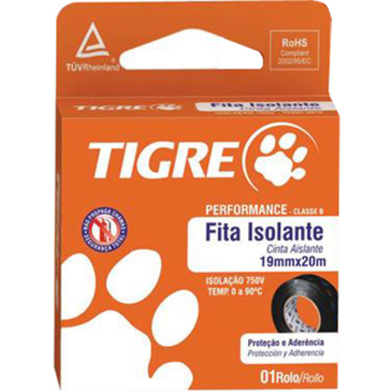 TIGRE FITA ISOLANTE 20MT- EM CAIXA PERFORMANCE