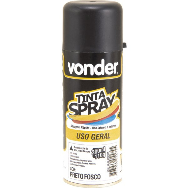 TINTA SPRAY PT FOSCO VONDER 200ML 110G