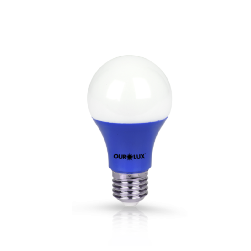 LÂMPADA LED 7W AZUL OUROLUX