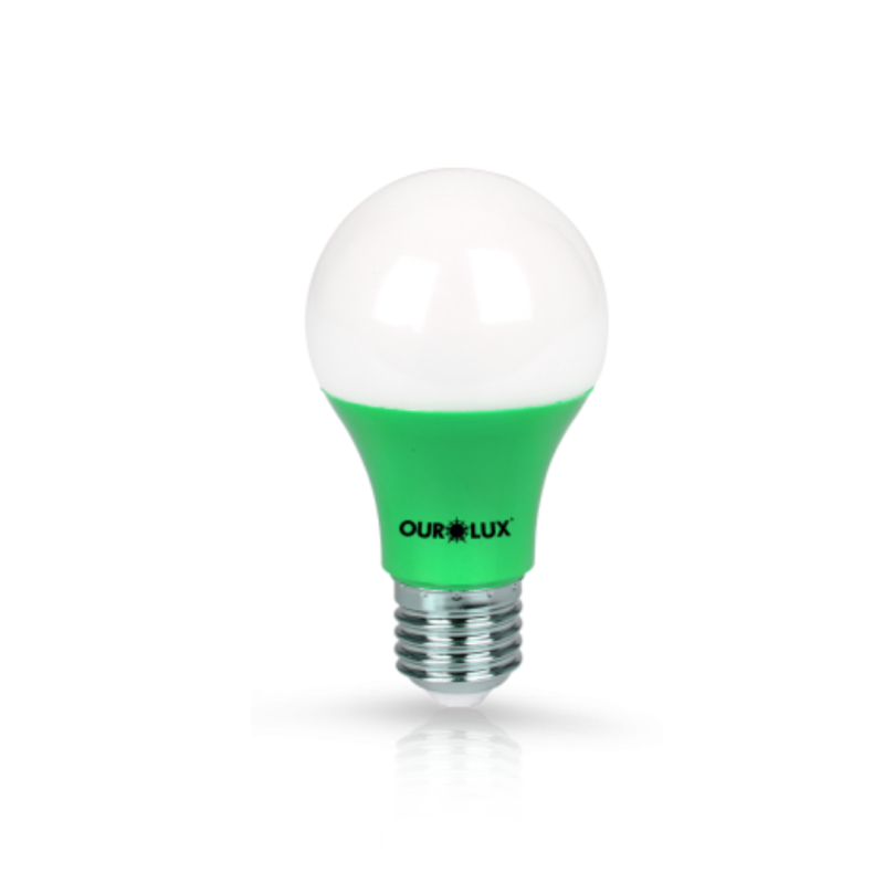 LÂMPADA LED 7W VERDE OUROLUX