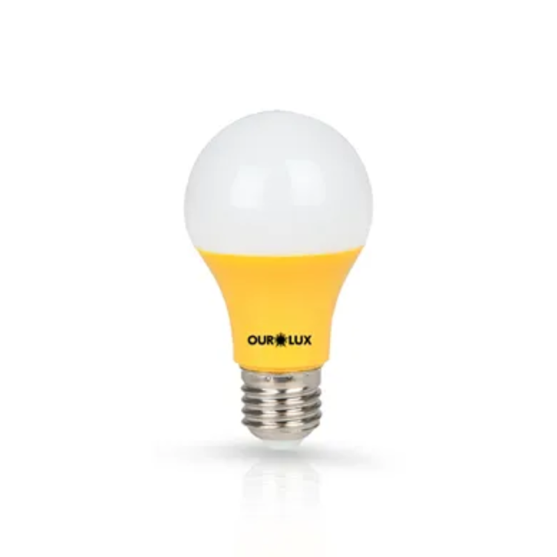 LÂMPADA LED 7W AMARELA COLORIDA OUROLUX