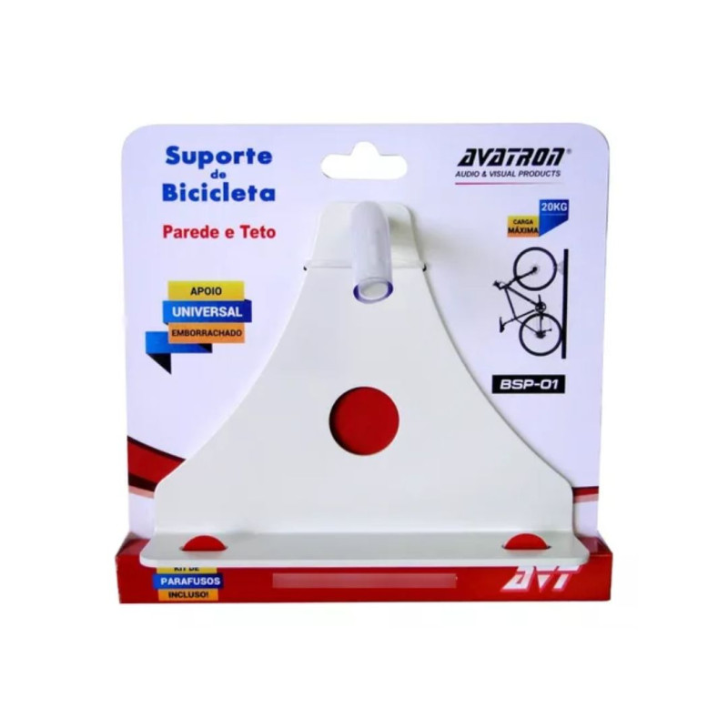 AVATRON SUPORTE BICICLETA FIXO PAREDE OU TETO REF. BSP-01