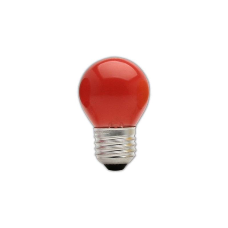 LAMPADA BOLINHA COLORIDA VERMELHA 15W SADOKIN BG45