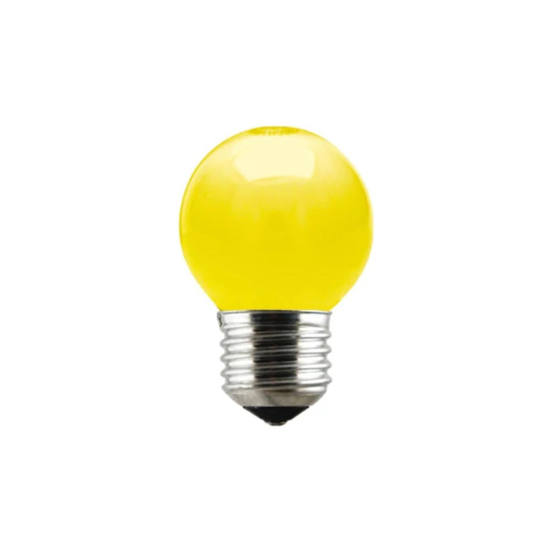 LAMPADA BOLINHA COLORIDA AMARELA 15W SADOKIN BG45