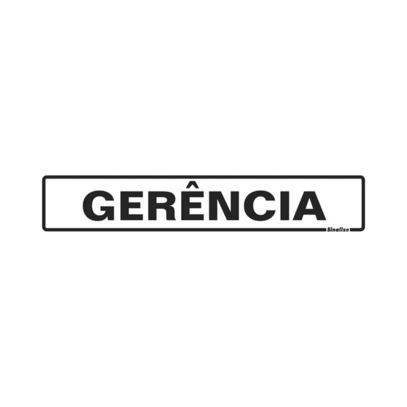 ETIQUETA PLACA GERENCIA 200AC