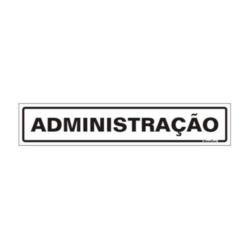 ETIQUETA PLACA ADMINISTRACAO - 200BX 5X25