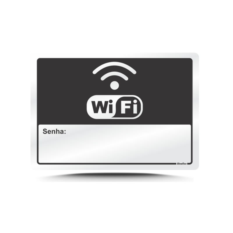 ETIQUETA PLACA WIFI COLOQUE A SUA SENHA - 150AR