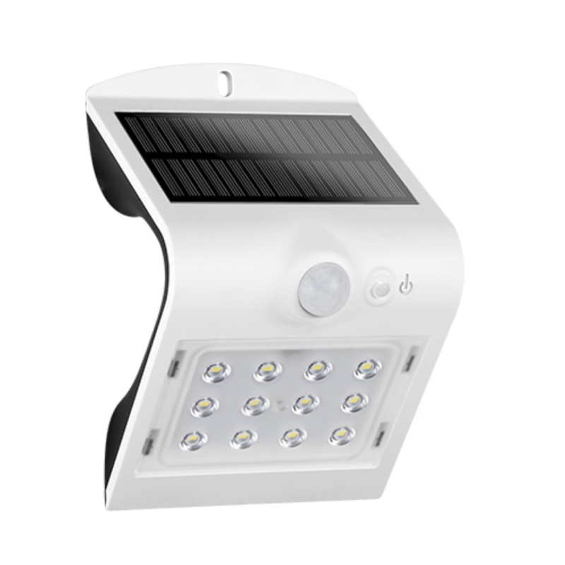 ARANDELA SOLAR SUNSHINE AS2 LED 3W BRANCA 6500K TASCHIBRA