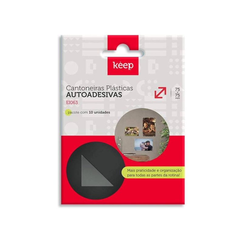 MULTILASER CANTONEIRA PLASTICA AUTO ADESIVA 75X75