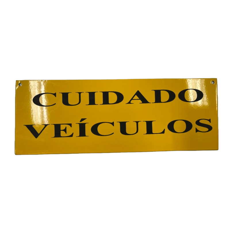 ETIQUETA PLACA CUIDADO VEICULOS AM