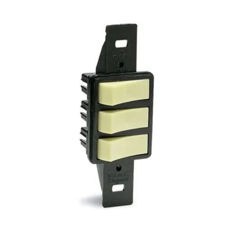 PIAL INTERRUP 3 TECLAS SIMPLES C/ PLACA- 3000