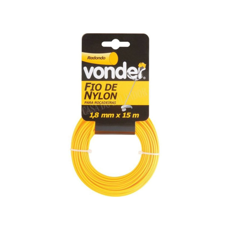 FIO NYLON 1,8MM X 15MT REDONDO VONDER