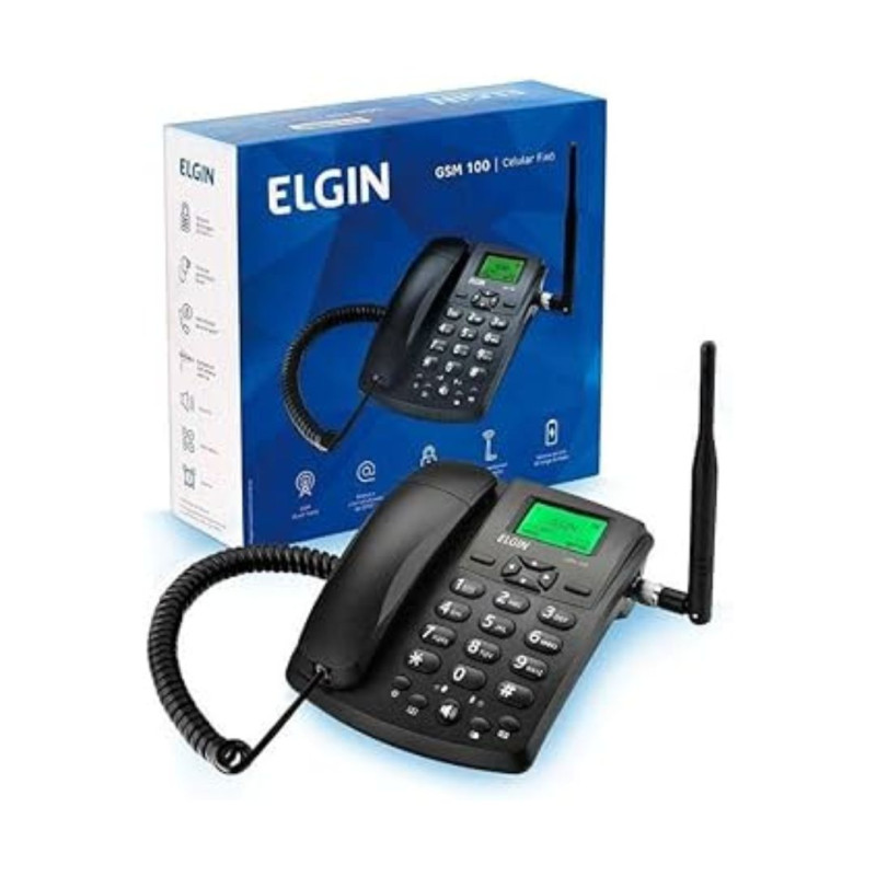 ELGIN TELEFONE FIXO COM IDENTIFICADOR REF. GSM100