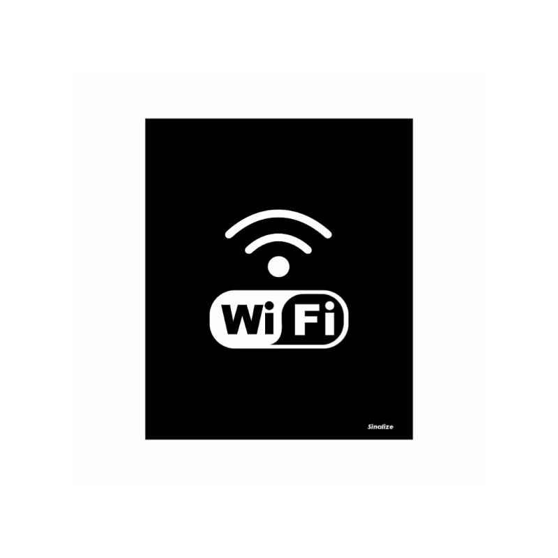 ETIQUETA PLACA POLIESTIRENO WIFI - BLK07