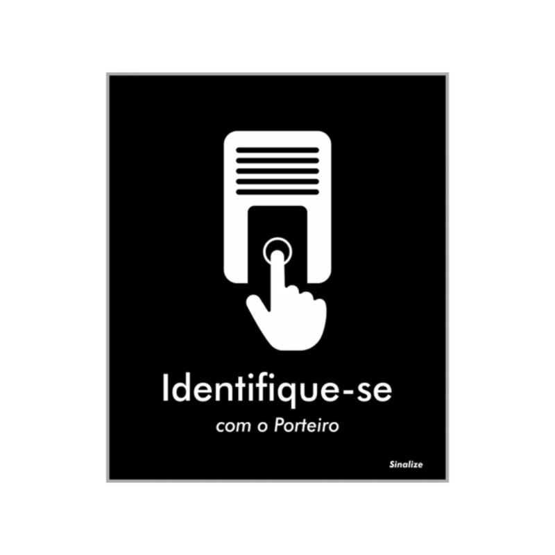 ETIQUETA PLACA POLIESTIRENO IDENTIFIQUE-SE - BLK10