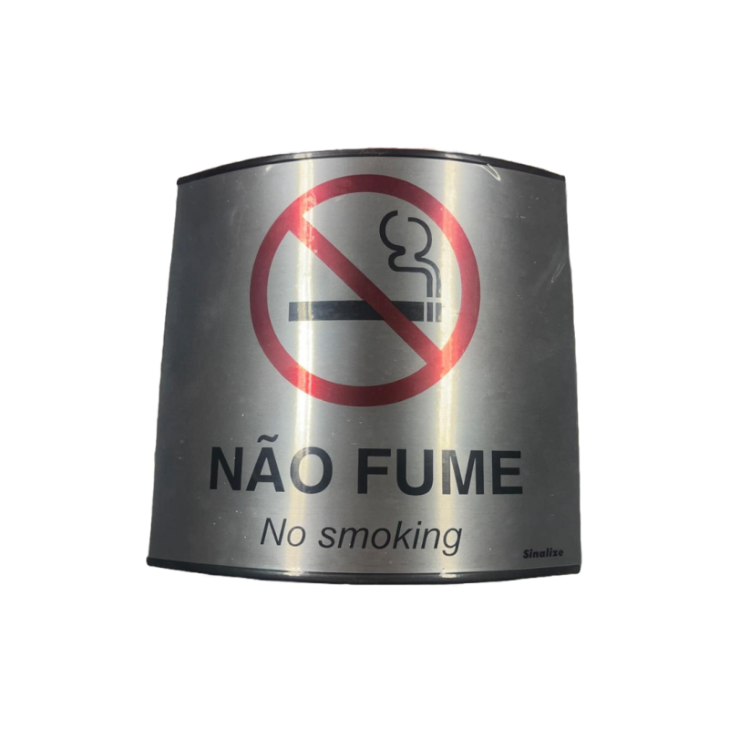 ETIQUETA PLACA NAO FUME EXT.PTA-500AK