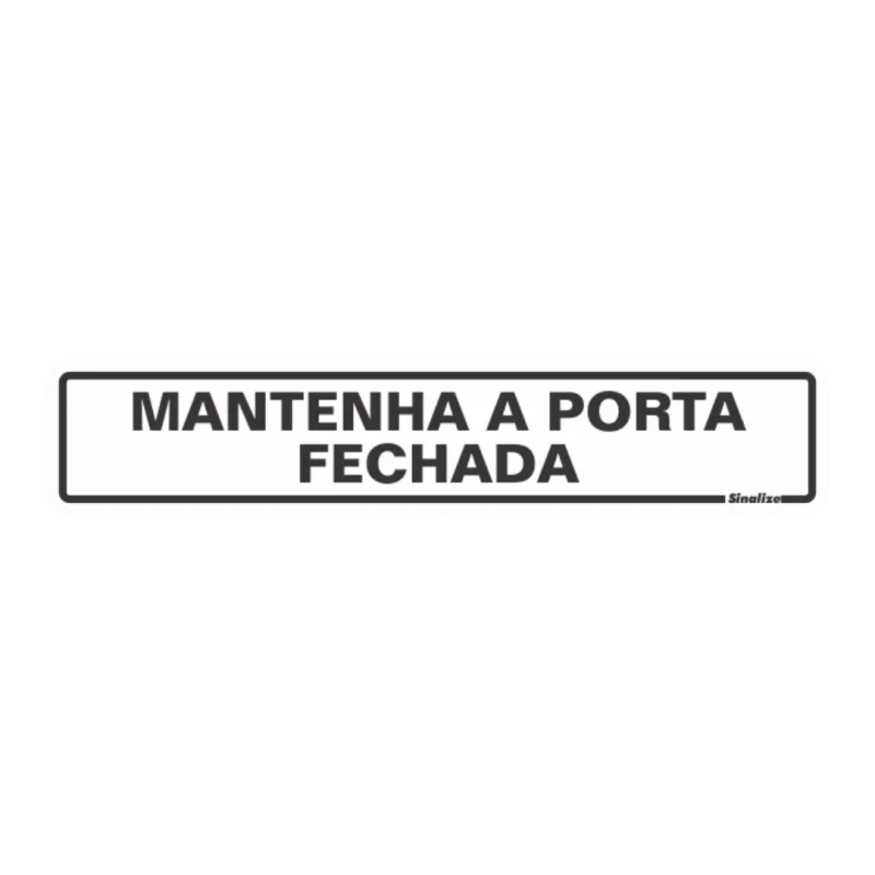 ETIQUETA PLACA MANTENHA PORTA F.200AW